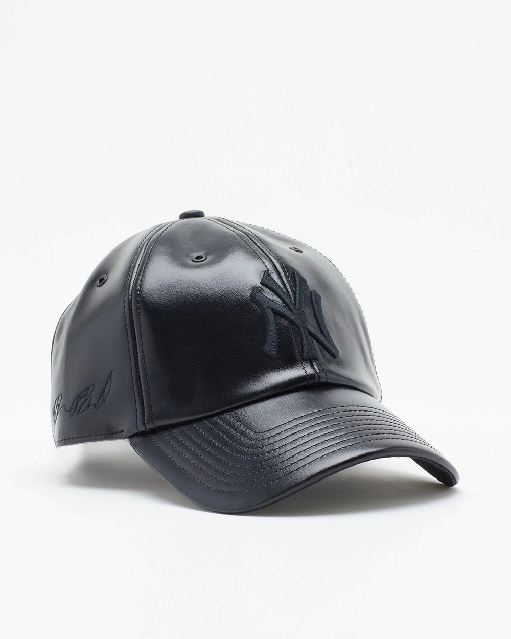 BB x '47 Yankees Hat in black oiled leather